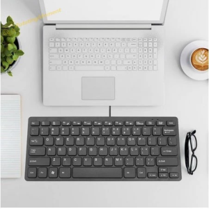 K1000 Ultra-Thin Wireless Mini Keyboard – 78-Key Silent & Waterproof Keyboard for Windows PC