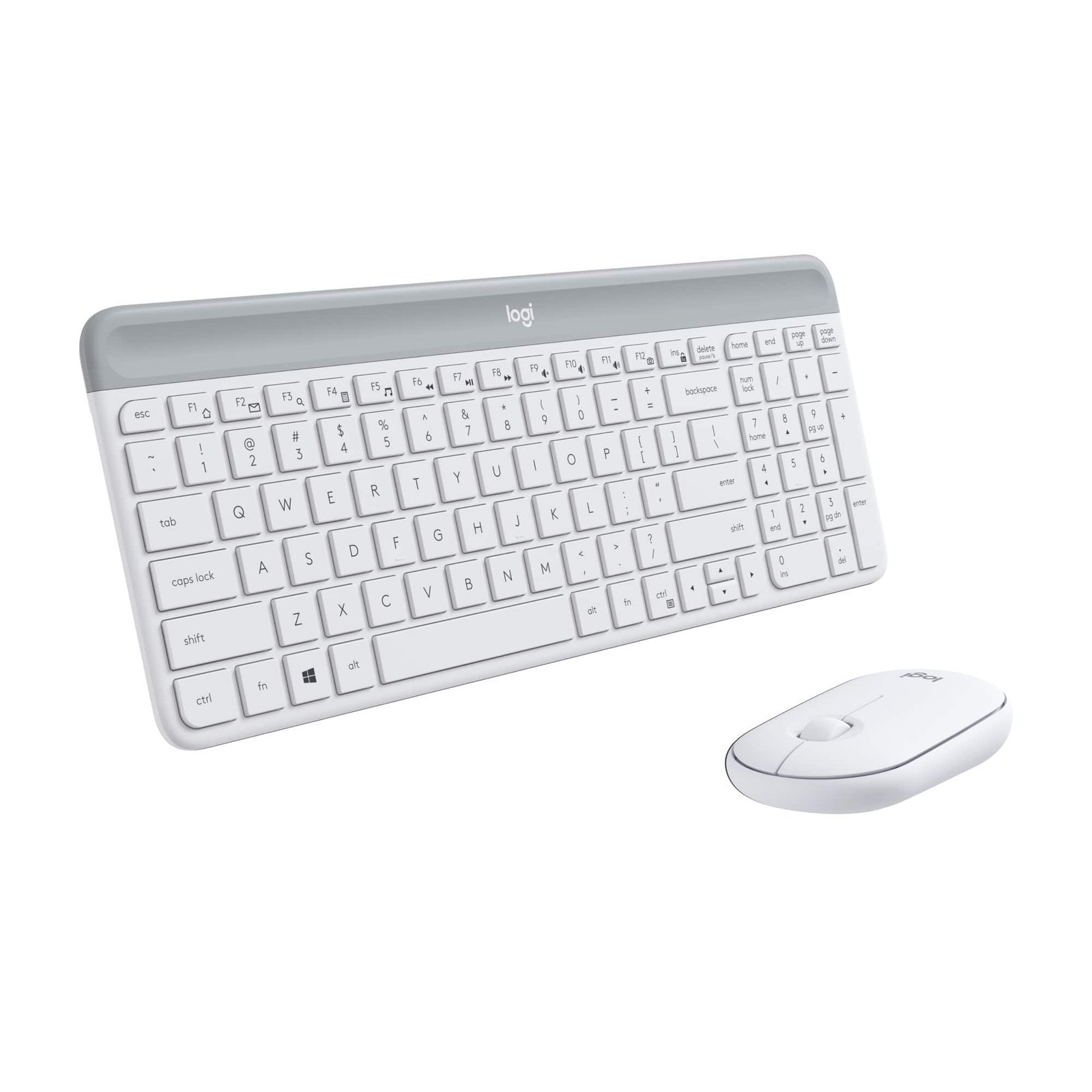 Logitech MK470 Wireless Keyboard & Mouse Combo – Full-Size Scissor Keyboard, Quiet Clicks, Off-White - Image 2