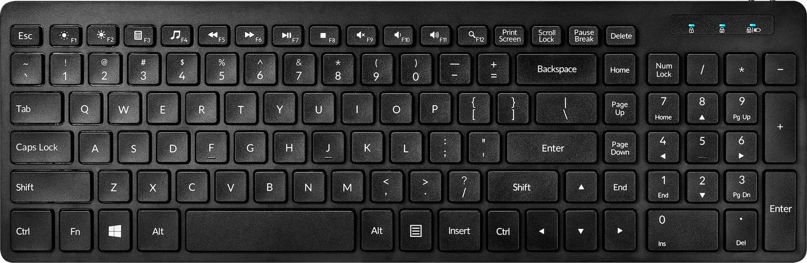 Insignia Full-Size Bluetooth Scissor-Switch Keyboard – Black