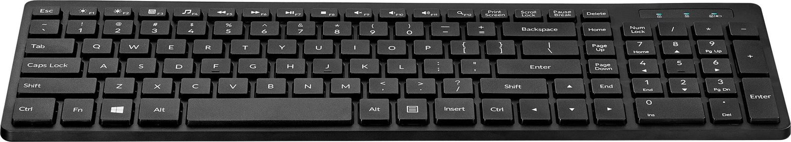 Insignia Full-Size Bluetooth Scissor-Switch Keyboard – Black - Image 2