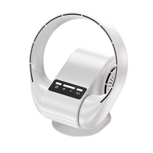 Bladeless Wall-Mounted & Desktop Fan – USB Rechargeable 4000mAh Battery with Remote Control