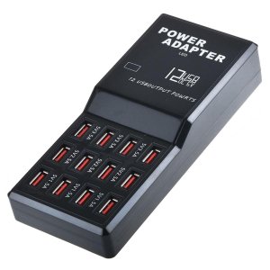 12-Port USB Charging Station – Multi-Device Fast Charging Hub, 5V/2.4A