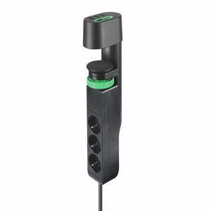 Drill-Free Desktop Power Socket – 3 AC Outlets with USB Charging for Home & Office