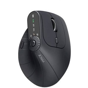 JOMAA Ergonomic Dual-Mode Wireless Mouse – 2.4G + Bluetooth, Silent Vertical Design