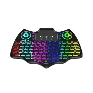 V18 Mini Wireless Backlit Keyboard & Air Mouse – 2.4G + Bluetooth 4.2 with Touchpad