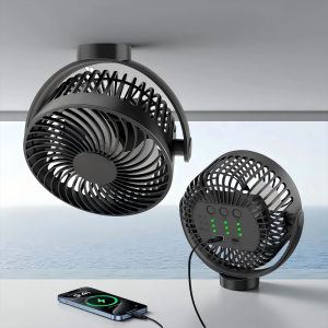 Magnetic Rechargeable 6-Inch USB Cooling Fan – 12000mAh Battery, Portable Desk & Outdoor Fan