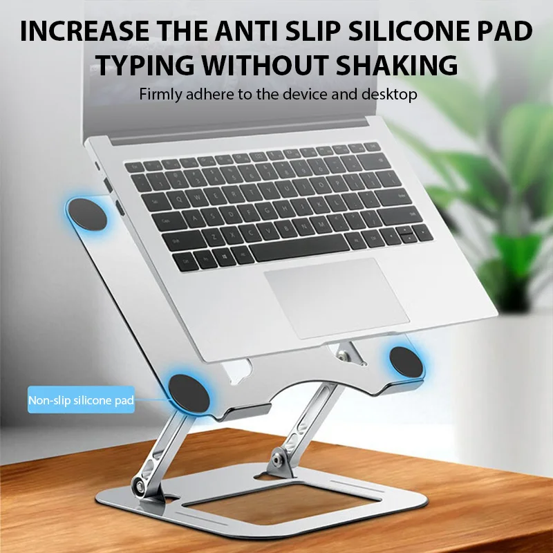 XMSJ Adjustable Laptop Stand – Carbon Steel Foldable Stand for Laptops & Tablets up to 17-Inch - Image 3