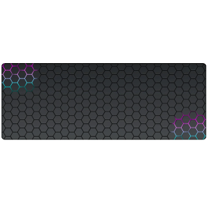 Geometry Gaming Mouse Pad XXL – Stitched Edge, Non-Slip Rubber Base, Extended Desk Mat