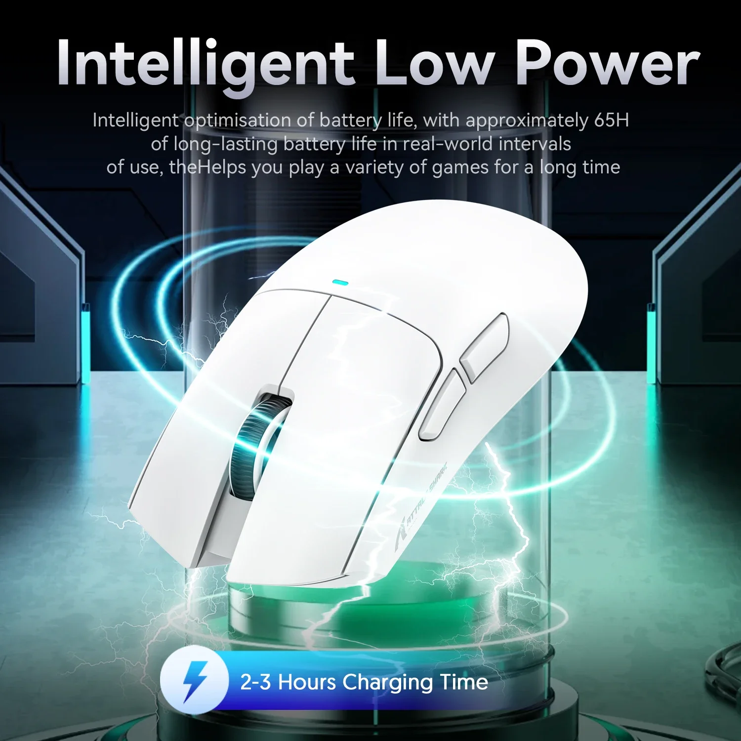 Attack Shark X11 Wireless Gaming Mouse – Bluetooth + 2.4G, PAW3311 Sensor, RGB Lighting - Image 4