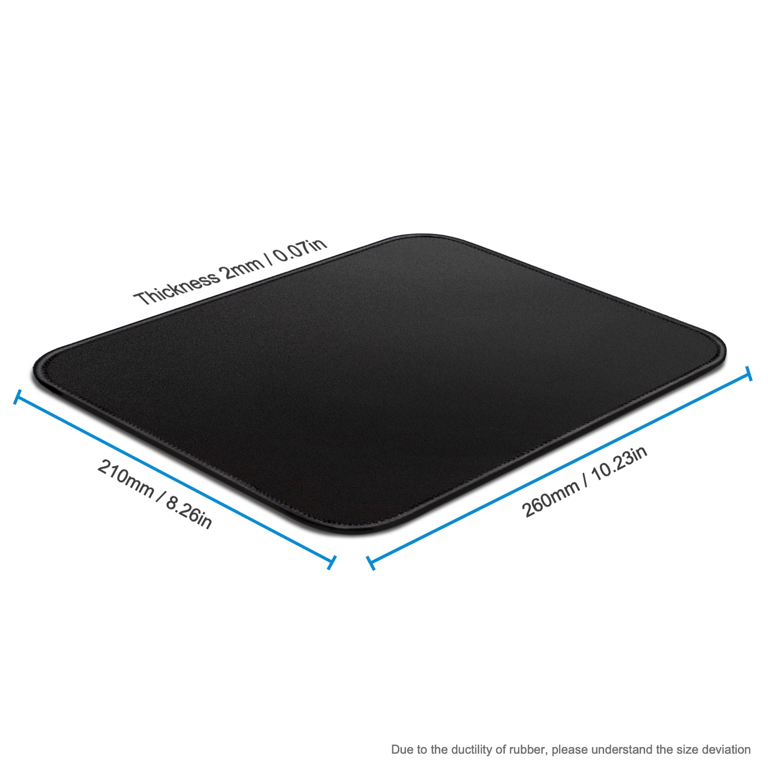 EXCO Small Mouse Pad – Stitched Edge, Smooth Cloth Surface & Non-Slip Rubber Base - Image 4