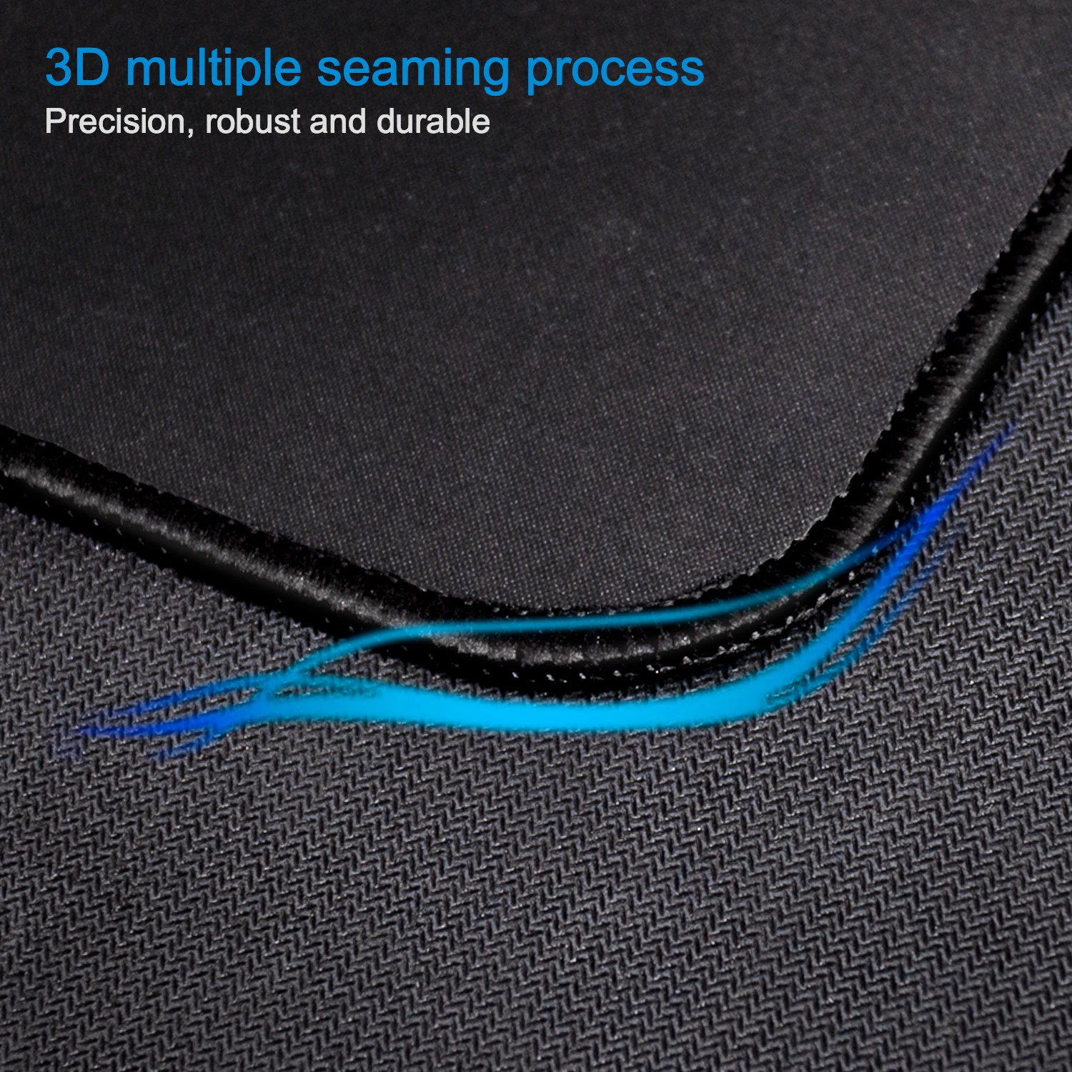 EXCO Small Mouse Pad – Stitched Edge, Smooth Cloth Surface & Non-Slip Rubber Base - Image 2