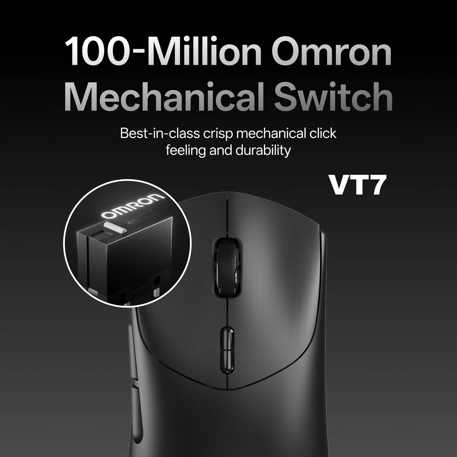 Rapoo VT7 MAX Wireless Gaming Mouse – True 8K Polling Rate, 53g Lightweight, Up to 750-Hour Battery - Image 3