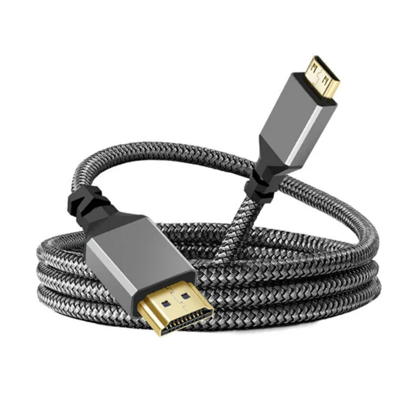 Mini HDMI to HDMI 2.0 Cable – 1m, 4K 60Hz High-Speed Cable for Camera, TV & Monitor