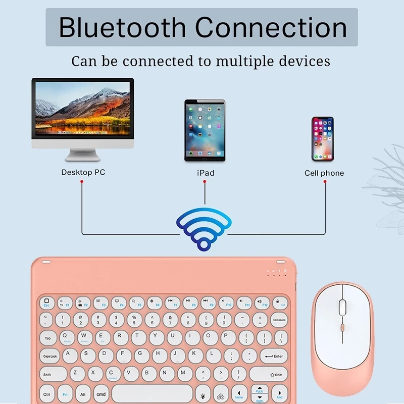 Bluetooth Wireless Keyboard & Mouse Combo – Multi-Color Options with Quick Connection - Image 3