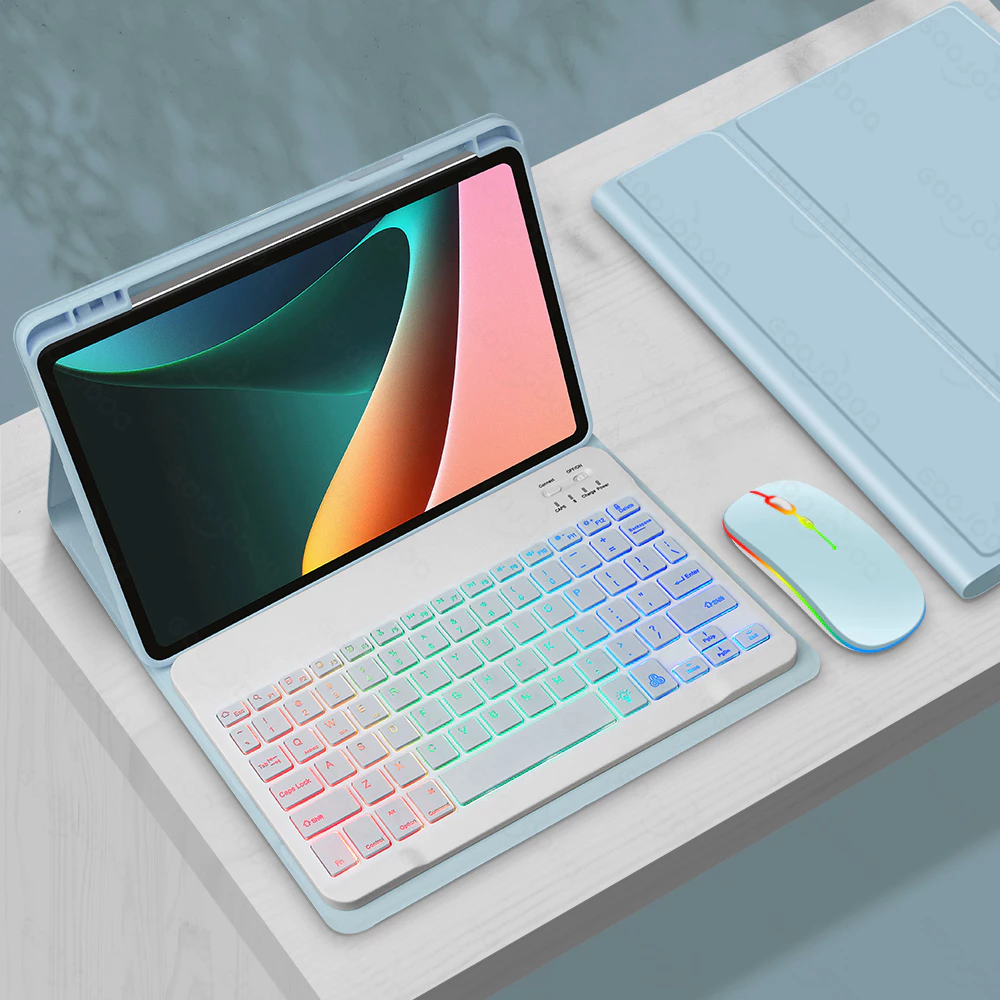 GOOJODOQ Universal Wireless Bluetooth Keyboard & Mouse Combo – Backlit - Image 2
