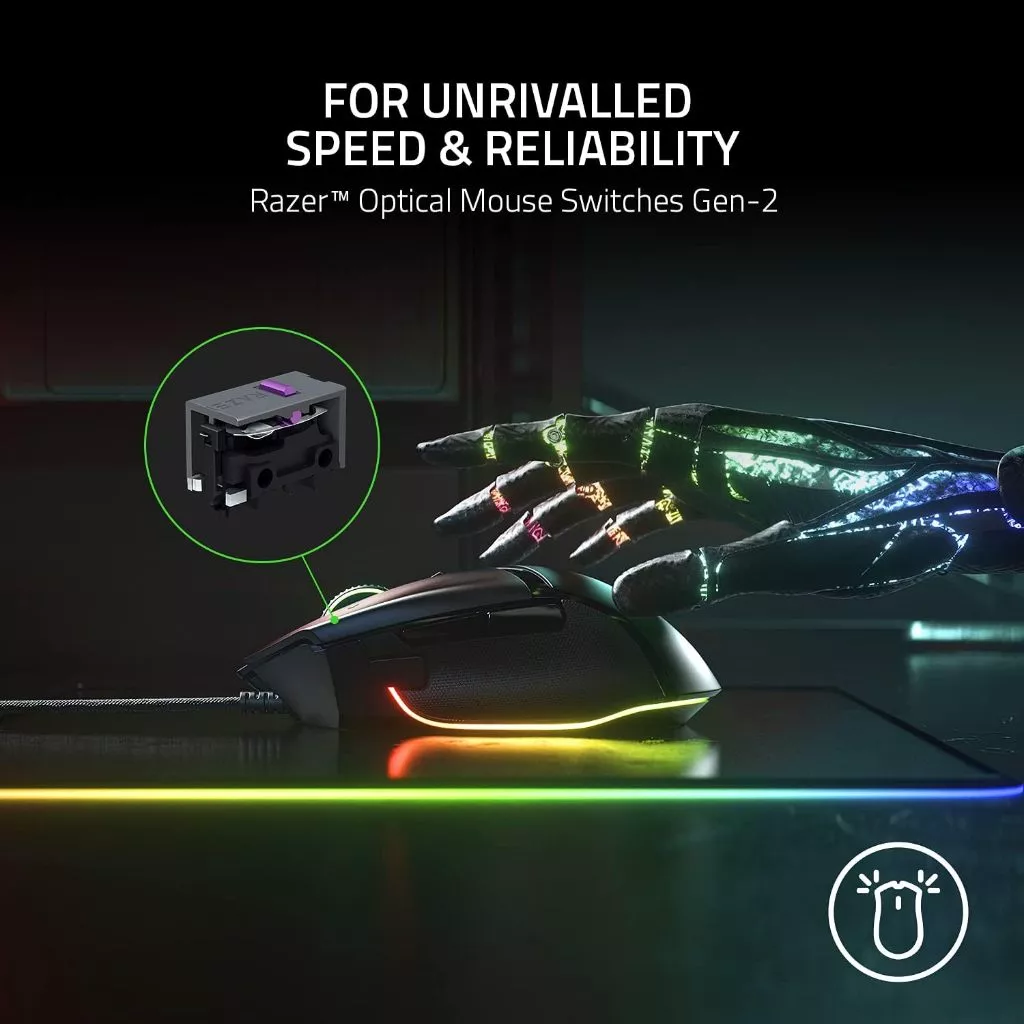 Razer Basilisk V3 Ergonomic Gaming Mouse – Customizable Controls with Chroma RGB - Image 3