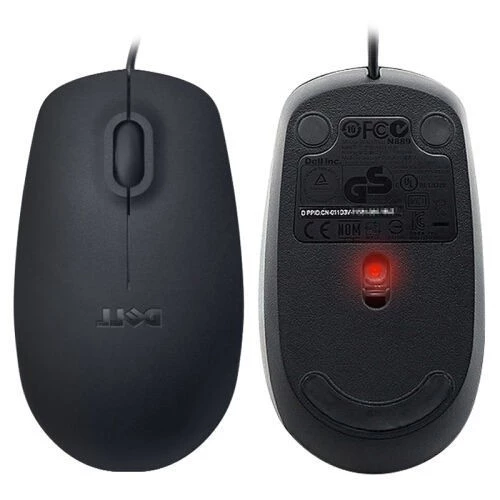 Dell MS111 / MS116 Optical USB Wired Mouse – Ergonomic Everyday Mouse