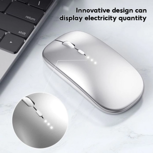 D Rechargeable Wireless Optical Mouse – 2.4GHz USB Receiver, Adjustable DPI & Silent Clicks